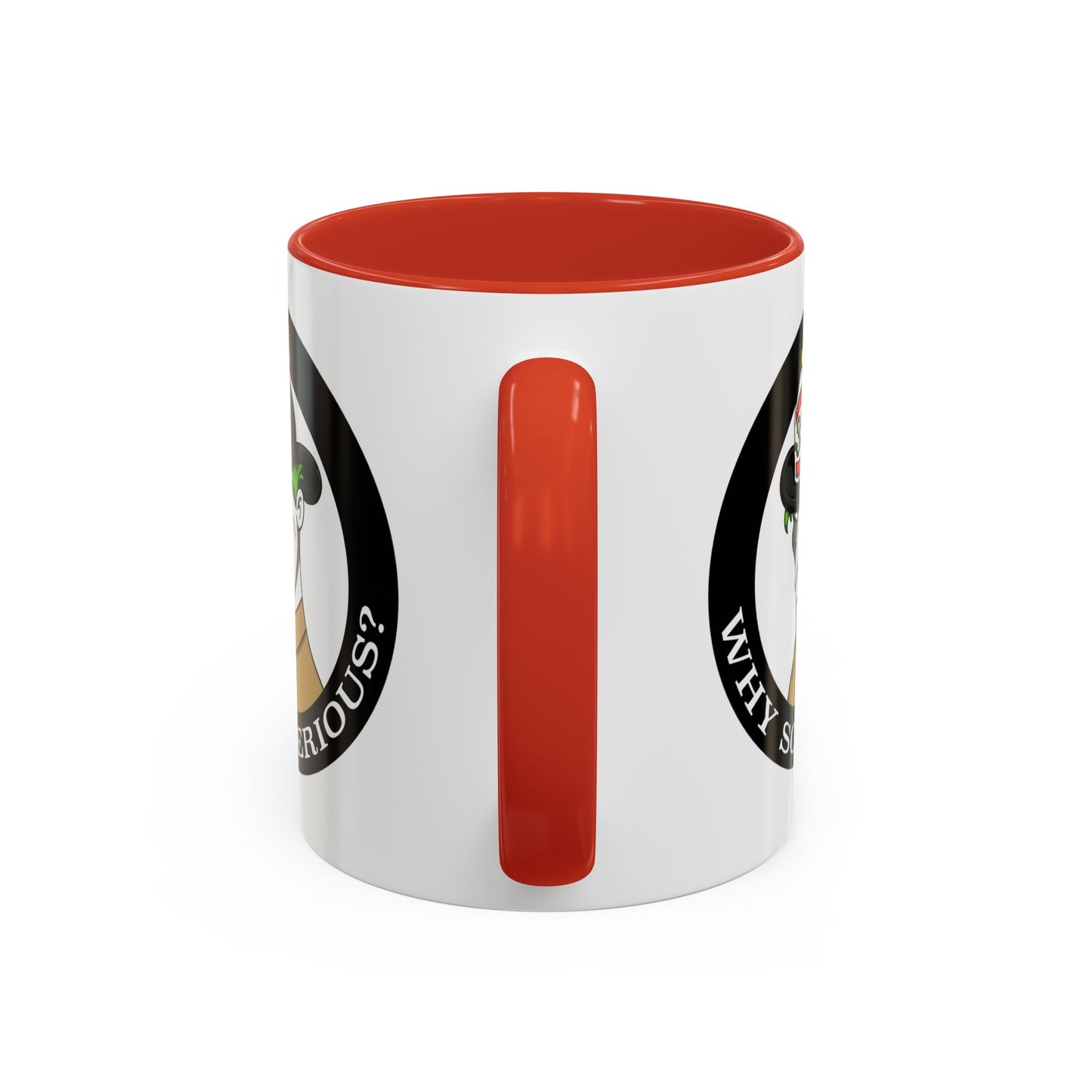 Why So Serious? Joker Firefighter Accent Coffee Mug (11/15oz)