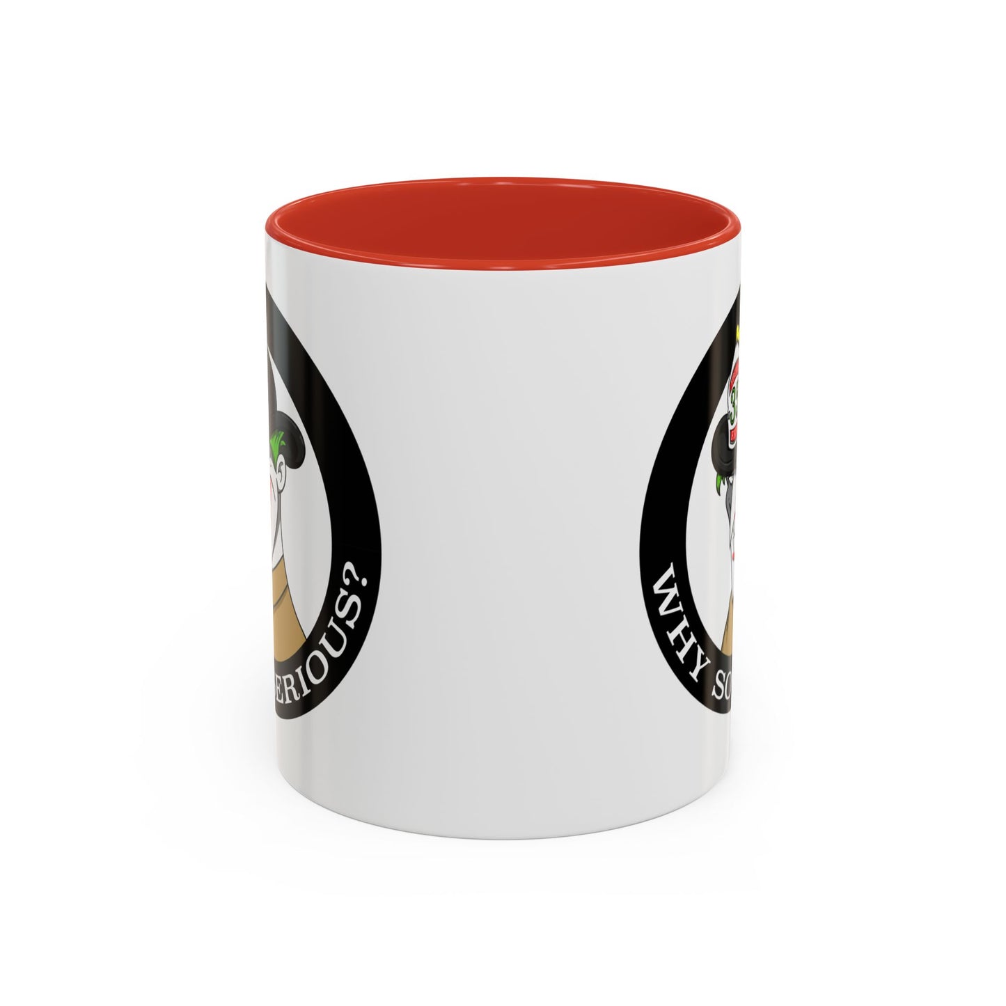 Why So Serious? Joker Firefighter Accent Coffee Mug (11/15oz)