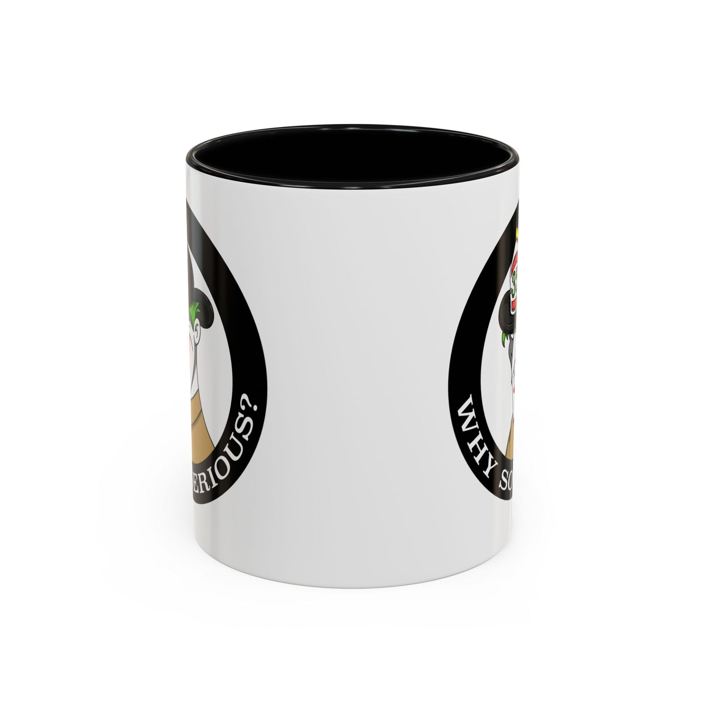 Why So Serious? Joker Firefighter Accent Coffee Mug (11/15oz)