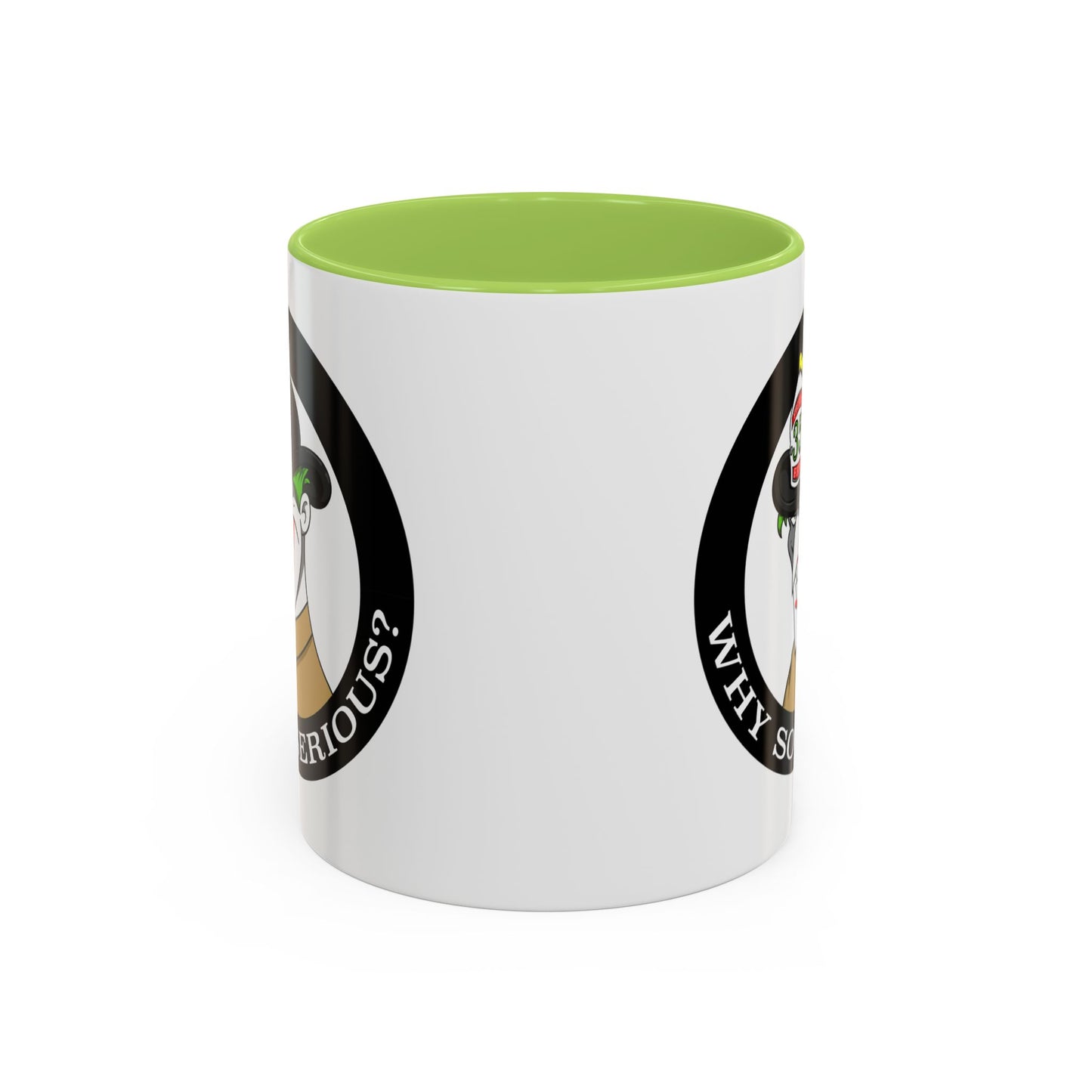 Why So Serious? Joker Firefighter Accent Coffee Mug (11/15oz)