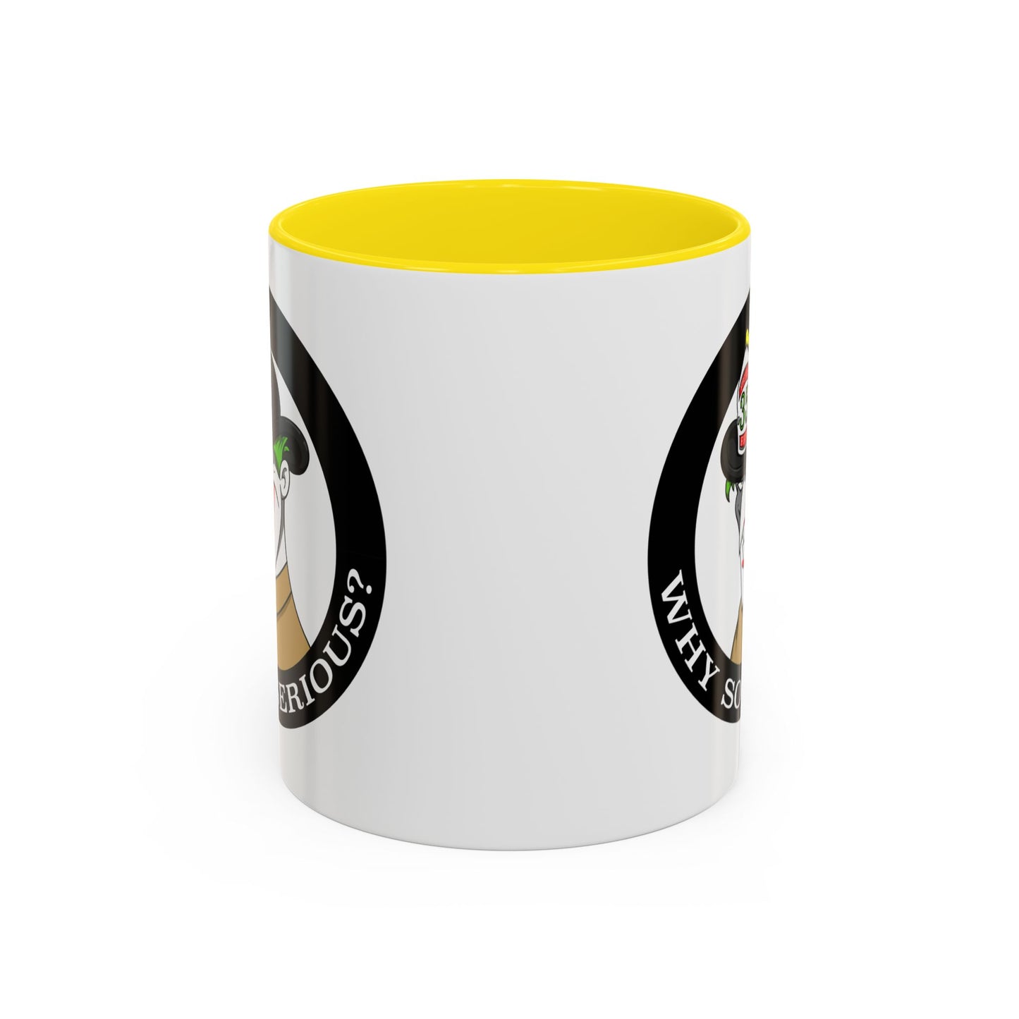 Why So Serious? Joker Firefighter Accent Coffee Mug (11/15oz)