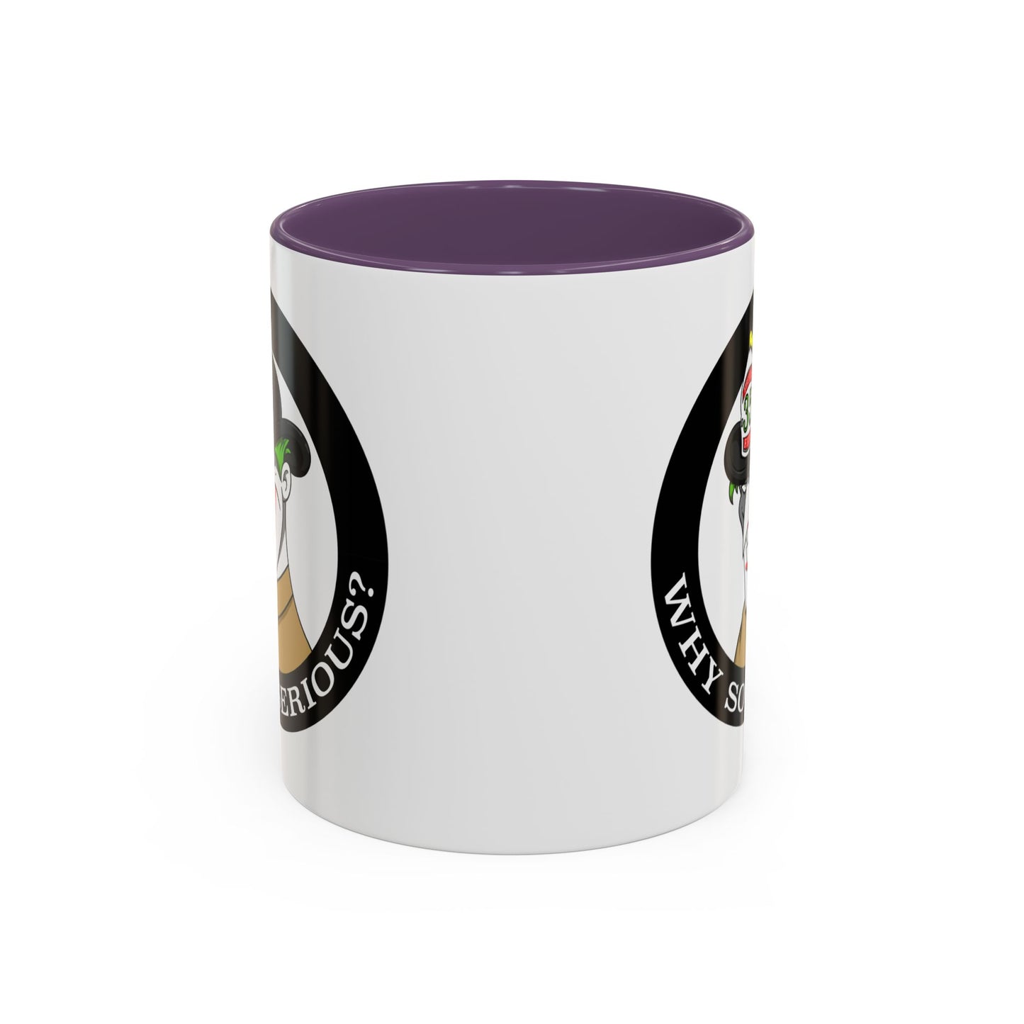 Why So Serious? Joker Firefighter Accent Coffee Mug (11/15oz)