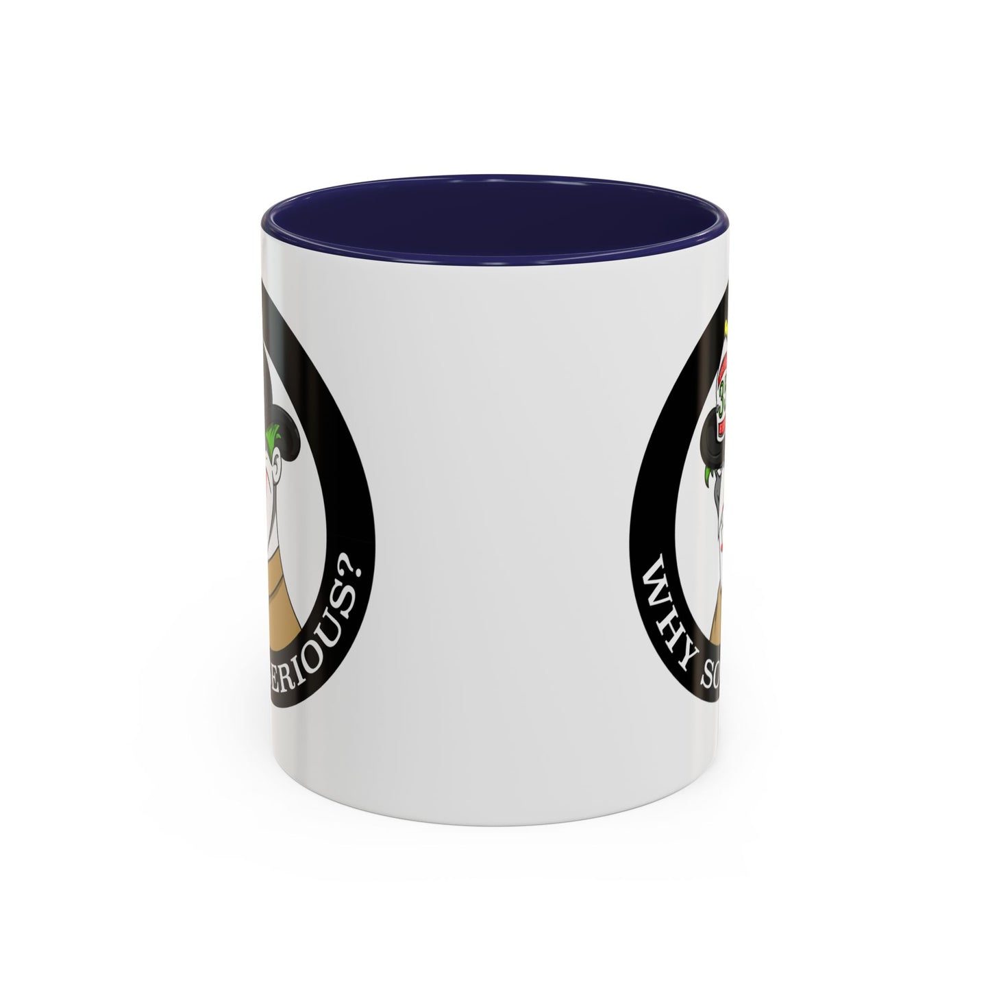 Why So Serious? Joker Firefighter Accent Coffee Mug (11/15oz)