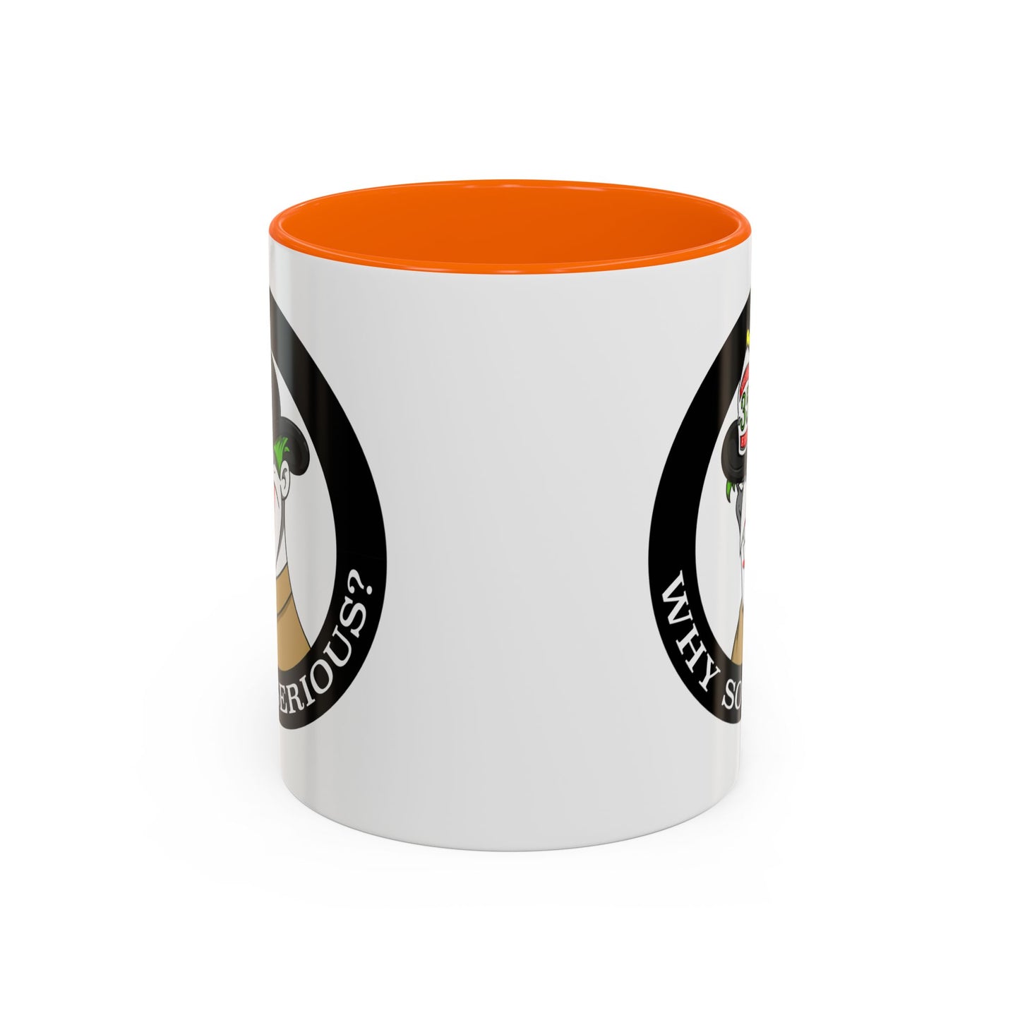 Why So Serious? Joker Firefighter Accent Coffee Mug (11/15oz)